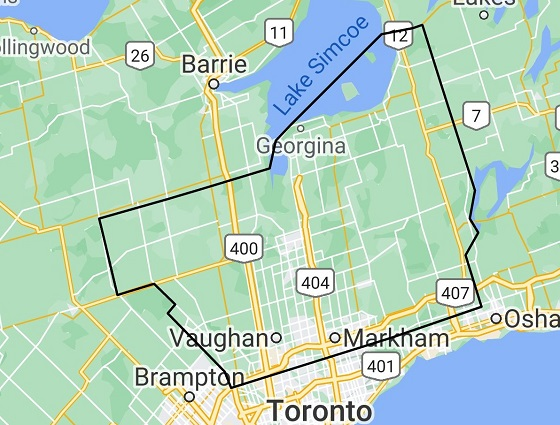 York Branch Area Map