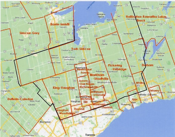 York Branch Federal Ridings York Branch Federal Ridings